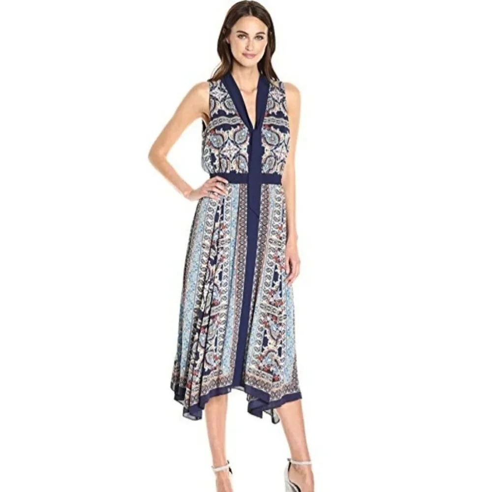 Laundry by Shelli Segal Tribal Maxi Dress NWT Boho